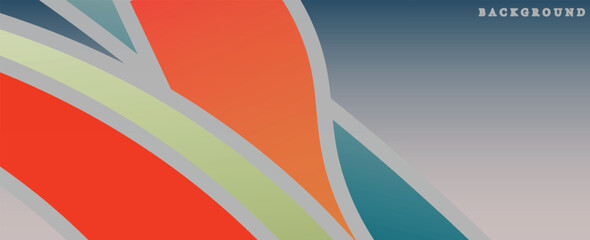 Modern blue gradient background with waves. vector