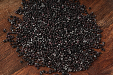 Candy sprinkle pile, round sugar sprinkles, small sweet color confectionery decoration balls