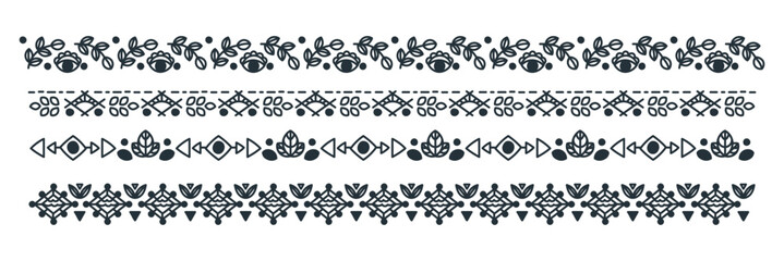 Ornamental borders set