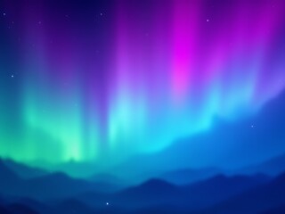 A gradient background transitioning through mystical aurora borealis blend of deep blue, neon green, and vibrant purple with a smooth and visually appealing blend.