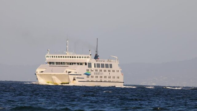 Ferry Journey Across Calm Waters in Victoria