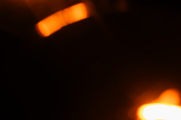 Abstract Blurred Orange Light Bokeh as Graphic Design Resource