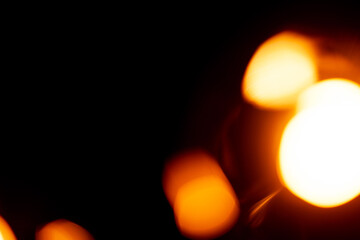 Abstract Blurred Orange Light Bokeh as Graphic Design Resource