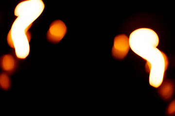 Abstract Blurred Orange Light Bokeh as Graphic Design Resource