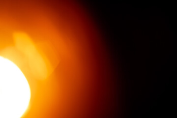 Abstract Blurred Orange Light Bokeh as Graphic Design Resource