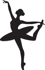 Fototapeta premium silhouette vector illustrations of Ballet Dance