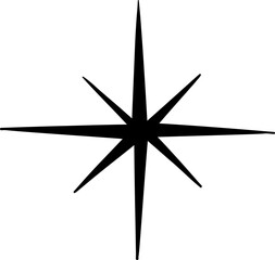 Minimalist Six Pointed Star