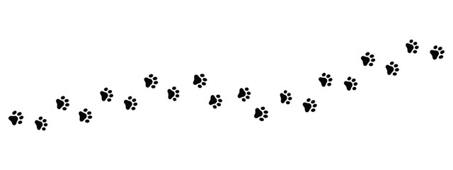 猫の足跡のアイコンイラスト