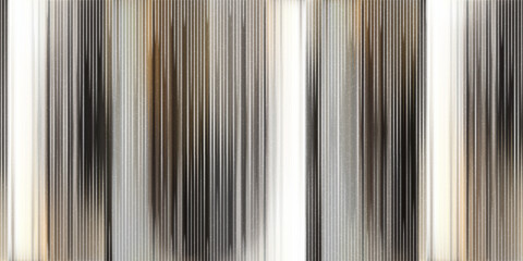 Obraz premium Ribbed plexi glass with grainy texture as a seamless bg. White, brown and gray abstract gradient mesh pattern corrugated glossy material. Polycarbonate panel blurred vector illustration