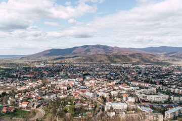 View of the city of Chust - Khust, Ukraine