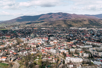 View of the city of Chust - Khust, Ukraine