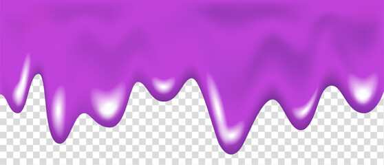 Purple glaze, syrup, cream, sauce or paint drip.