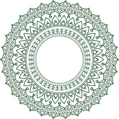Beautiful flower art and mandala vector design