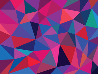 Obraz premium Vibrant Polygonal Abstract Geometric Background