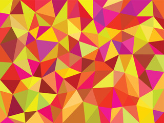 Warm Color Polygon Abstract Background