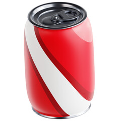 3D icon of Soda. Designed in a vibrant and appetizing style, perfect for illustrating fast food and food branding. Isolated on a transparent background for easy use in designs and promotions.