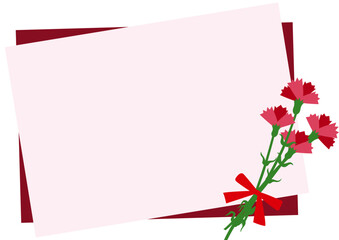 Obraz premium カーネーションの花束背景素材