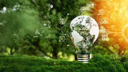 Sustainable energy and eco-friendly innovation concept..