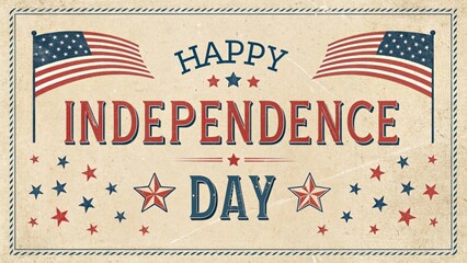 Vintage Independence Day Poster