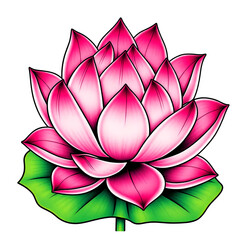 lotus flower vector illustration