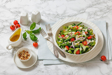Green Bean Tomato Romaine lettuce Cheese Salad