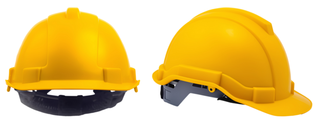 Safety helmet with transparent background