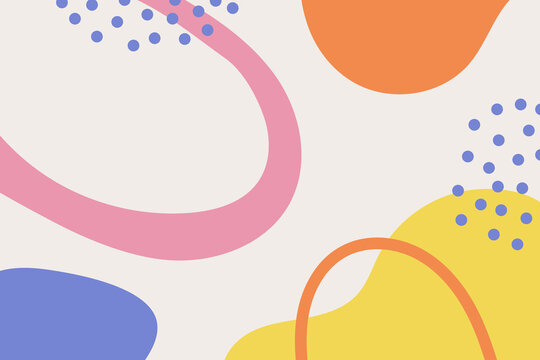 Abstract pattern background. Creative design of tendi colorful boho doodle. Vector illustration