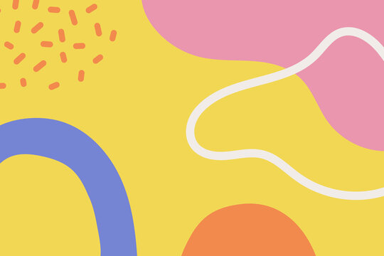 Abstract pattern background. Creative design of tendi colorful boho doodle. Vector illustration