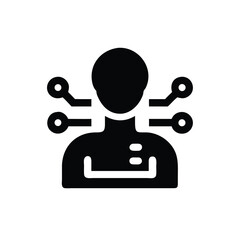 Connected Person Icon Representing Digital Integration