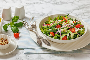 Green Bean Tomato Romaine lettuce Cheese Salad