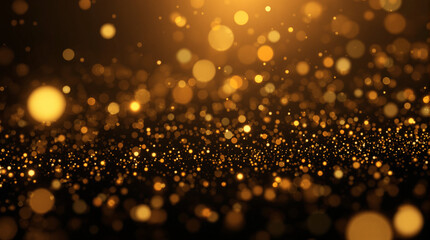 Golden Glitter Sparkle Background - Abstract Luxury Shine