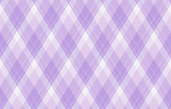 Elegant lavender diamond plaid pattern.  Perfect for textile design, website backgrounds, or stationery.  Subtle color gradient adds depth and sophistication.  Versatile and modern aesthetic.