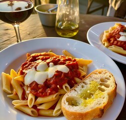 pasta with tomato sauce