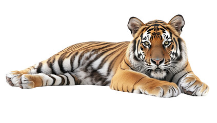 Obraz premium Close-up of majestic tiger in wildlife sanctuary photography studio