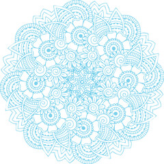 Beautiful flower art and mandala vector design