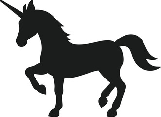 unicorn silhouette vector