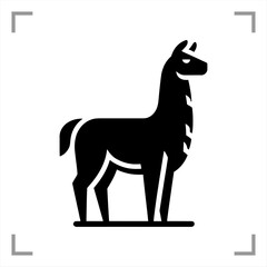 Fototapeta premium Llama Symbol Icon Animal Pict...