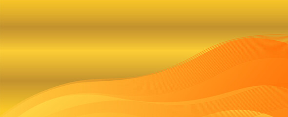 Vector orange line and black background curve element with white space for text and message design, overlapping layers, vector