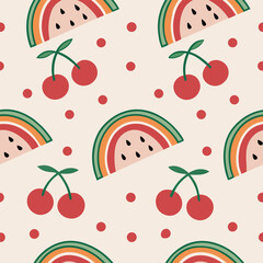 seamless cherry pattern