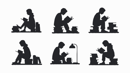 Silhouettes: Relaxation Through Reading - Discover the World of Books, Literature, and Knowledge