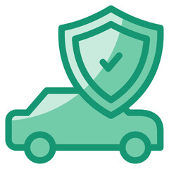 Auto Insurance Icon Element For Design