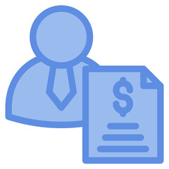 Financial Advisor Icon Element For Design