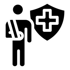 Casualty Insurance Icon Element For Design
