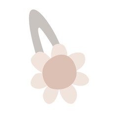 Nice Hairpin Decoration Woman Vector Girl Cute Flora