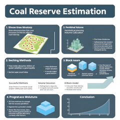 Illustrative Diagrams Displaying Coal Reserve Estimation and Methodologies