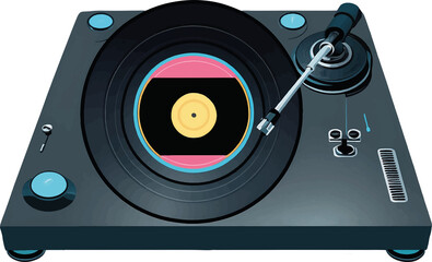Obraz premium Vinyl record player