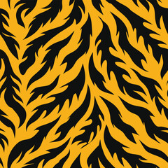 seamless pattern with tiger skin
