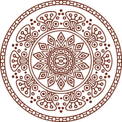 Beautiful flower art and mandala vector design