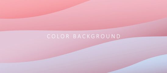 Gradient color background with 3d waves design