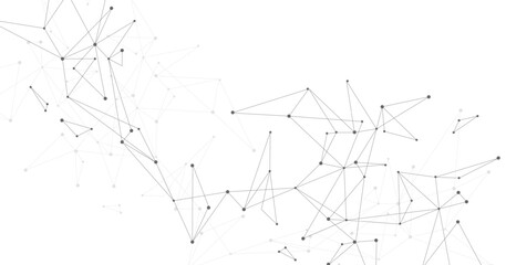 Background simple triangle figures and dots. Graphic design element and geometry shape pattern on a white background.	